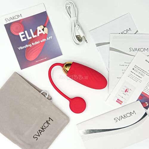 Trứng Rung Svakom Ella Chính Hãng Mỹ Sextoy Cao Cấp Siêu Mềm