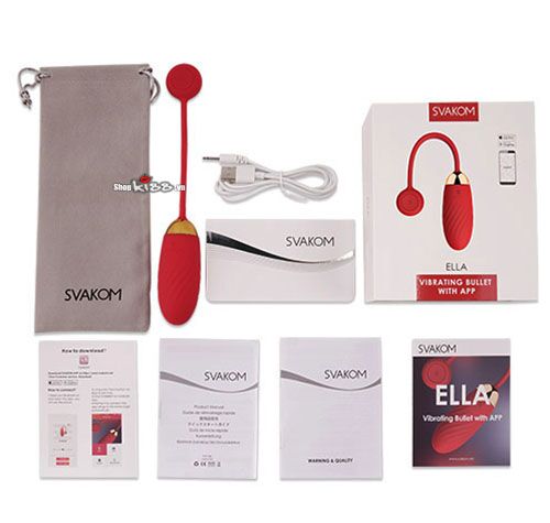 Trứng Rung Svakom Ella Chính Hãng Mỹ Sextoy Cao Cấp Siêu Mềm