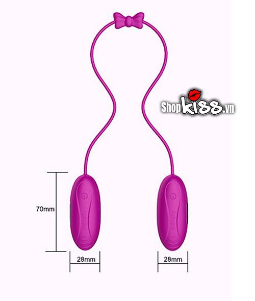 Trứng rung hai đầu dây nối Aphojoy kích thích Les quấn quýt