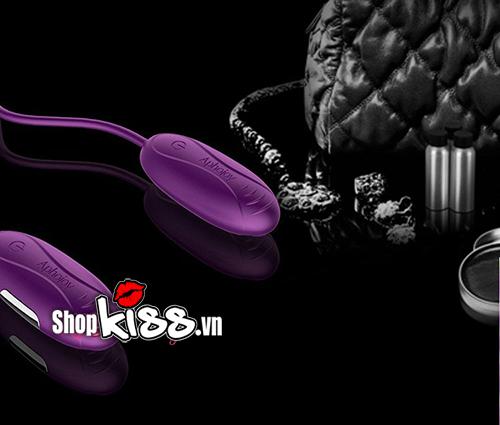 Trứng rung hai đầu dây nối Aphojoy kích thích Les quấn quýt