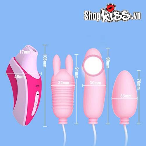 Leten 3-Head Sucking Vibrator Nipple G-Spot Stimulator