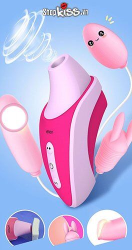  Bỏ sỉ Máy bú mút kèm trứng rung 3 đầu Leten loại tốt