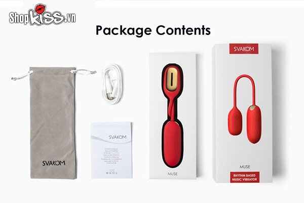 Đánh giá Trứng rung tình yêu 2 đầu theo điệu nhạc Svakom MUSE chính hãng loại tốt