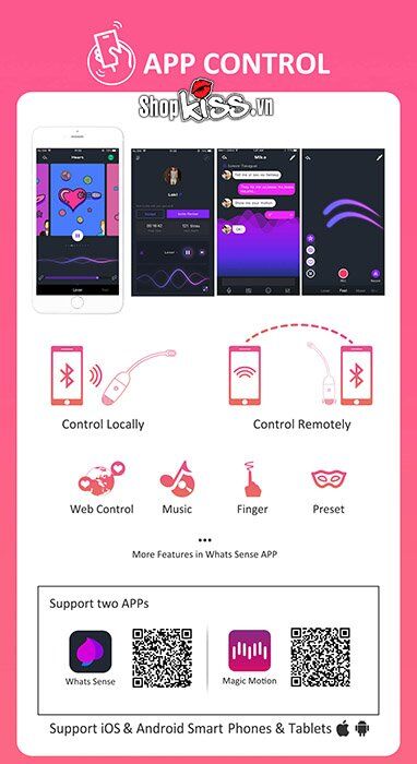 Trứng Rung Magic Vini Kích Thích G Điều Khiển Qua App Tiện Dụng