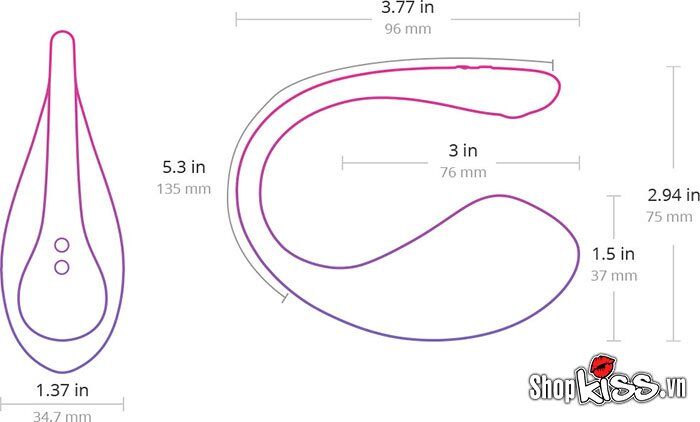 Trứng rung tình yêu Lovense Lush 3 kích thích điểm G nữ rung nhanh