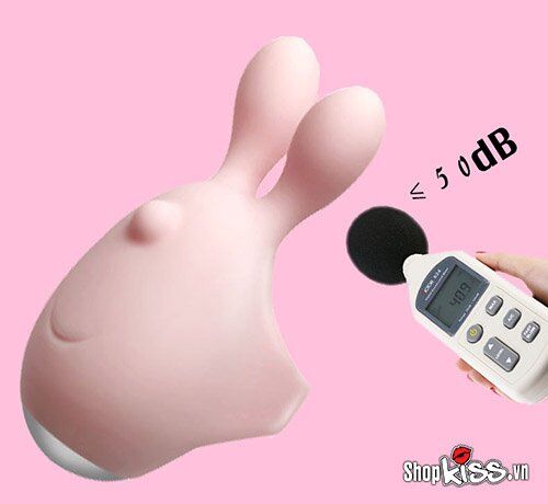 Trứng rung đầu thỏ đeo ngón tay Jupin silicone ABS massage âm vật