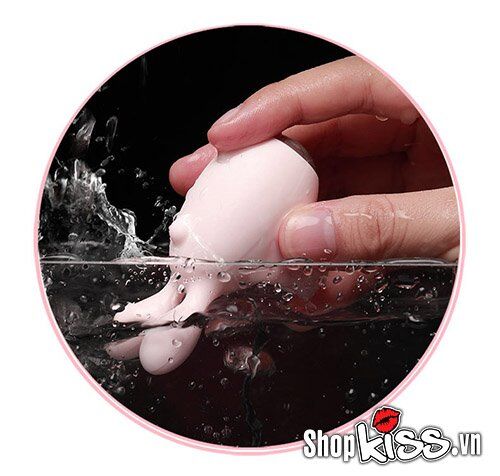 Trứng rung đầu thỏ đeo ngón tay Jupin silicone ABS massage âm vật