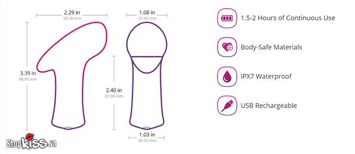 Lovense Ambi Vaginal High Stimulus Remote Controlled Massager