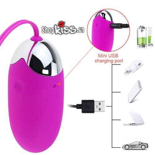 Trứng rung đa tần điều khiển từ xa Pretty Love Abner cao cấp