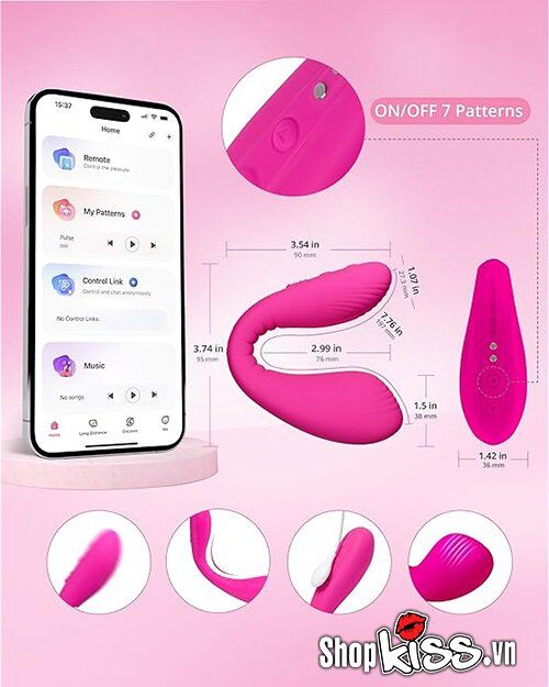 Trứng rung Lovense Dolce massage điểm G âm vật điều khiển app