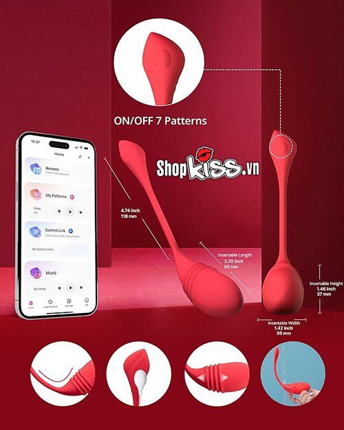 Trứng rung thụt thông minh đa chế độ Lovense Vulse giá bao nhiêu