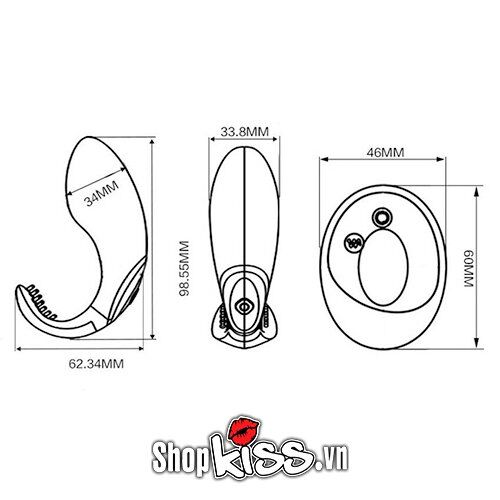 Dolphin Mini G-Spot Clitoral Stimulating Silicone Vibrator