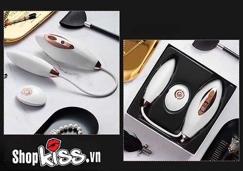 Trứng rung hai đầu Whale Tide Queen điều khiển từ xa kích thích