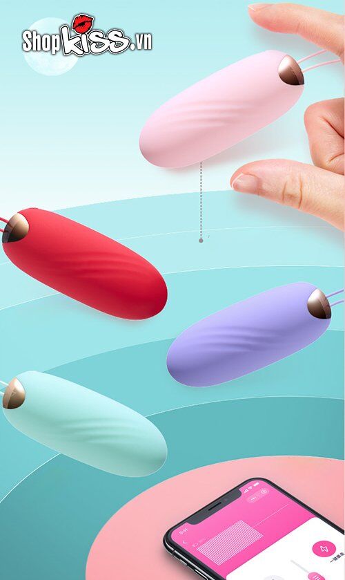 Trứng rung Galaku Miya cao cấp điều khiển app | Đồ chơi tình yêu tiện lợi