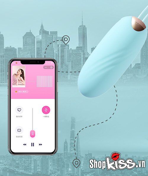 Trứng rung Galaku Miya cao cấp điều khiển app | Đồ chơi tình yêu tiện lợi