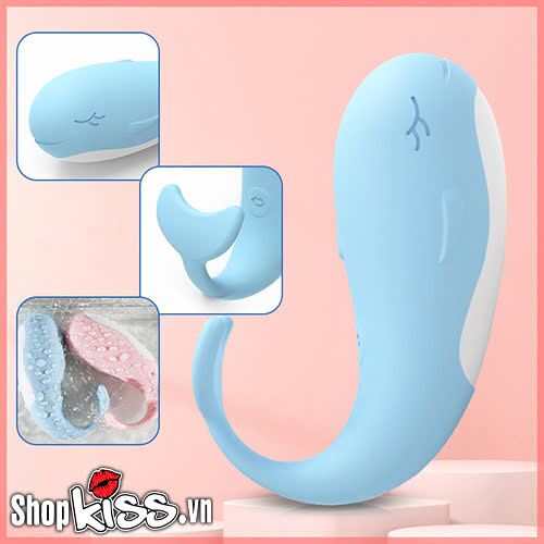 Trứng rung cá voi Little Whale massage điểm G rung 10 chế độ