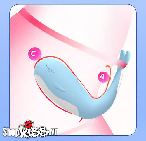 Trứng rung cá voi Little Whale massage điểm G rung 10 chế độ