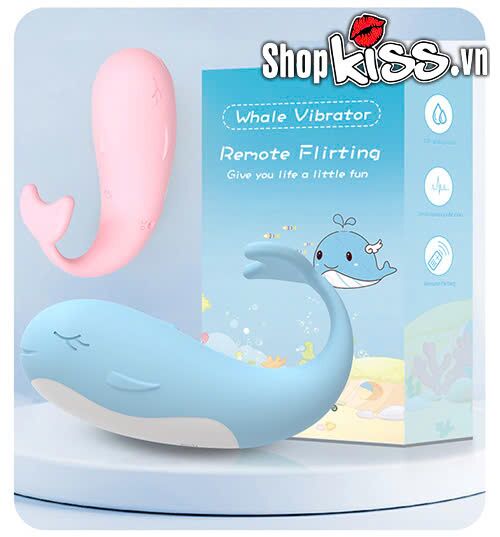 Trứng rung cá voi Little Whale massage điểm G rung 10 chế độ