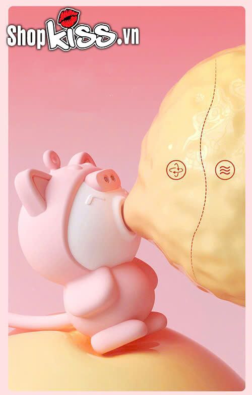 Máy rung hút 2 đầu Libo ngụy trang mèo dễ thương sạc USB