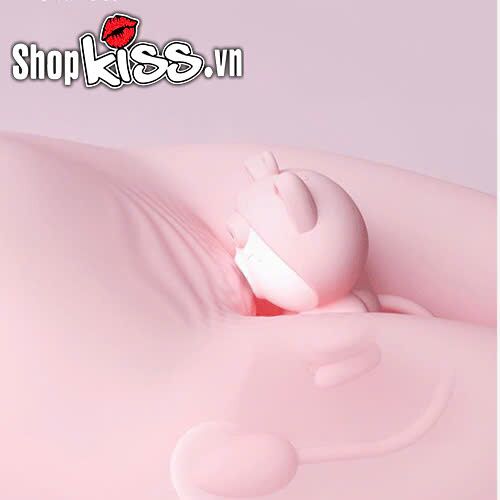 Máy rung hút 2 đầu Libo ngụy trang mèo dễ thương sạc USB