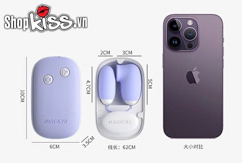 Trứng rung Lilo Magic Box C kích thích mạnh mẽ kín đáo