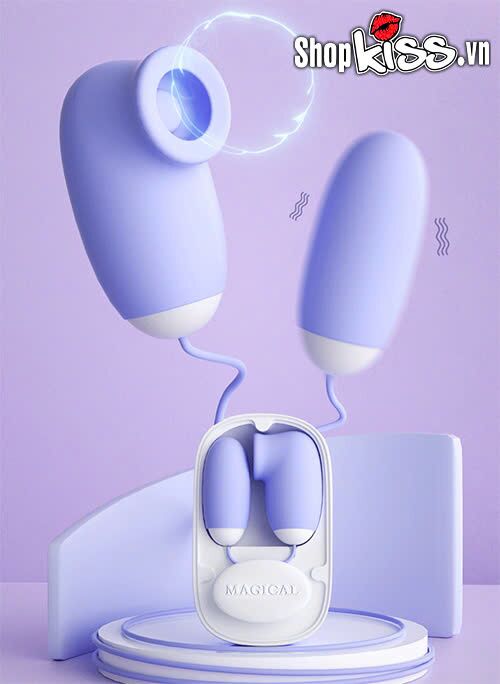 Trứng rung massage điểm G âm vật Lilo Magic Box C silicone an toàn