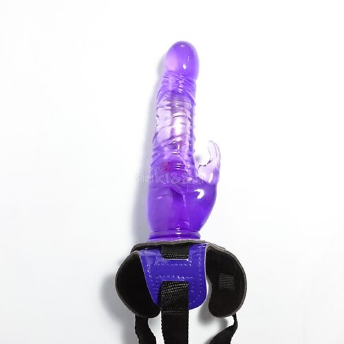 Dương vật siêu rung dây đeo Harness Rabbit dong da silicone cao cấp