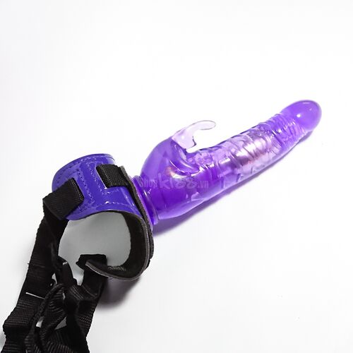 Dương vật siêu rung dây đeo Harness Rabbit dong da silicone cao cấp