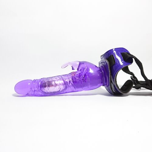 Dương vật siêu rung dây đeo Harness Rabbit dong da silicone cao cấp