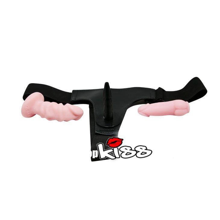 dương vật dây đeo mềm nhỏ combo 2 sextoy les silicon cao cấp