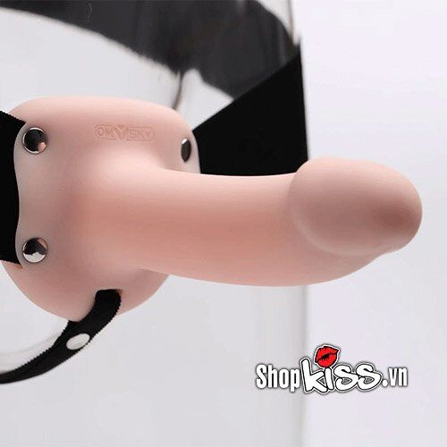 Dương vật dây đeo rỗng ruột mềm mịn size vừa da silicon an toàn