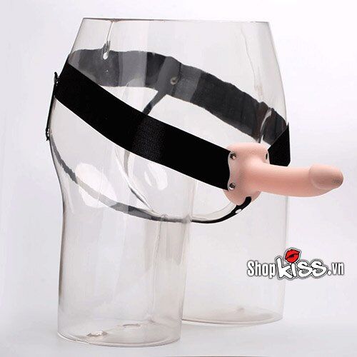 Dương vật dây đeo rỗng ruột mềm mịn size vừa da silicon an toàn