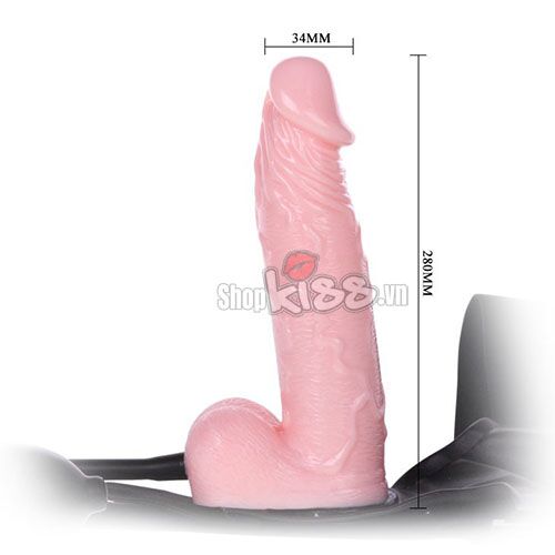 Dương vật giả bơm hơi Ultra Harness dây đeo đặc ruột giải tỏa nhu cầu