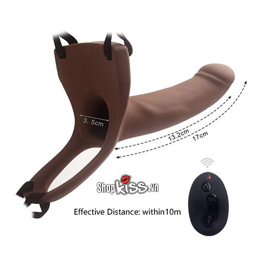 Dương Vật Giả Rỗng Ruột Rung Điều Khiển Từ Xa Tăng Kích Thước