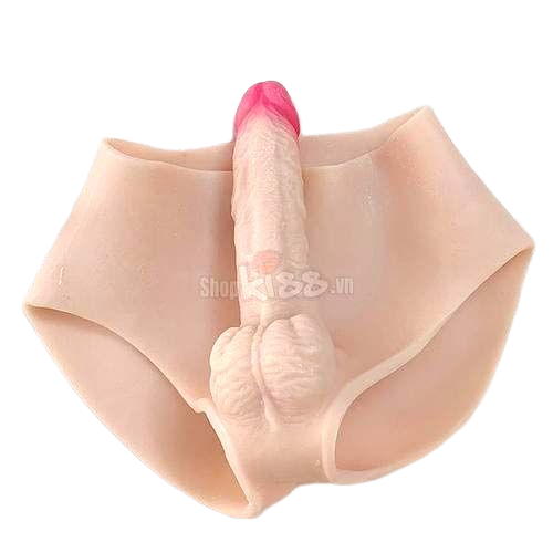 Quần silicon gắn dương vật siêu mềm dành cho nam và les kích thích 
