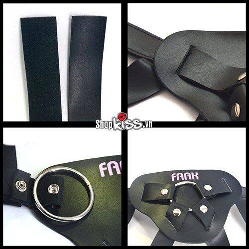 Dương vật giả đai đeo Faak dành cho les silicon chống nước