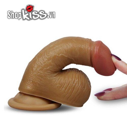 Dương vật giả Lovetoy Luca dây đeo mềm mại hàng USA nhỏ gọn