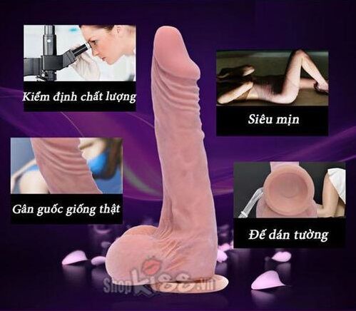 Dương vật Loveaider rung ngoáy silicon cao cấp mềm mịn