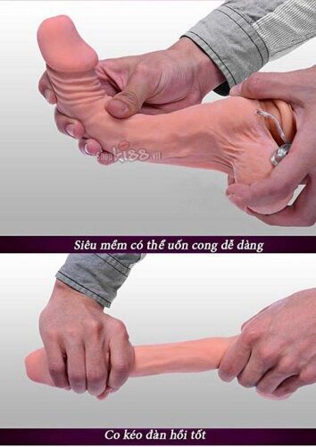 Dương vật Loveaider rung ngoáy silicon cao cấp mềm mịn