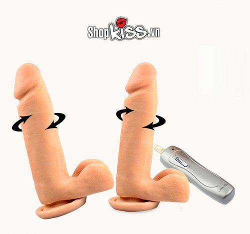 Dương vật giả Loveaider có rung silicon cao cấp 18cm mềm mại thật