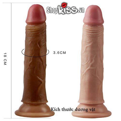 Dương vật gắn tường siêu mềm mại LoveToy uốn cong silicon cao cấp