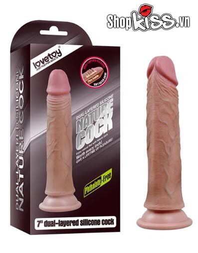 Dương vật gắn tường siêu mềm mại LoveToy uốn cong silicon cao cấp