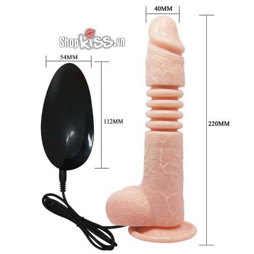 Dương vật giả Thunder Up đa chức năng rung thụt xoay kích thích