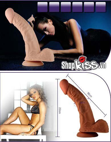 Lovetoy Real Extreme 8.5 Inch Large Vibrating Dildo