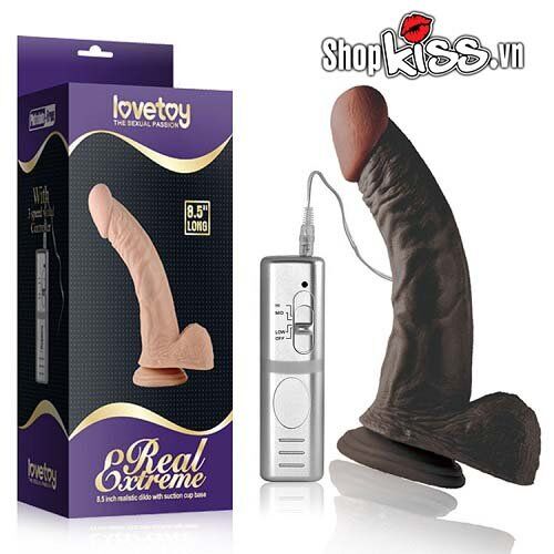Lovetoy Real Extreme 8.5 Inch Large Vibrating Dildo