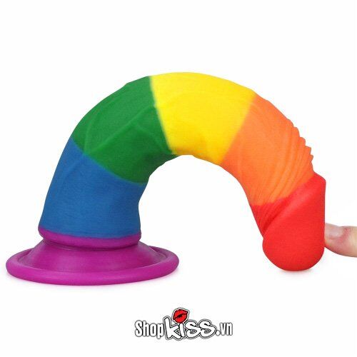  Đại lý Dương vật giả gắn tường đa sắc LoveToy Prider 7 inches   tốt nhất