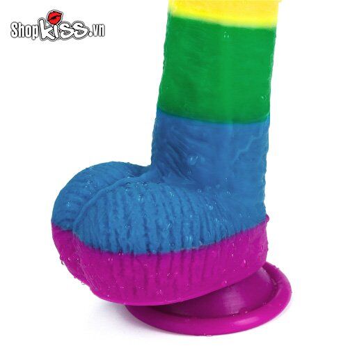 Dương vật giả silicone đa sắc Lovetoy Prider 3 size kích thích đa điểm