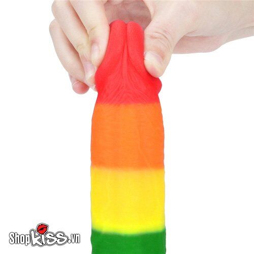 Dương vật giả silicone đa sắc Lovetoy Prider 3 size kích thích đa điểm