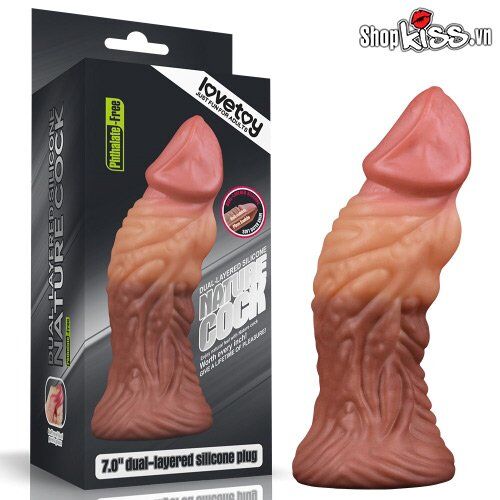 Dương vật giả silicone bạch kim siêu gân Lovetoy 7.0 cao cấp