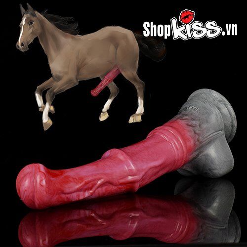 Dương vật ngựa silicone cực mượt kích thích hậu môn thỏa mãn